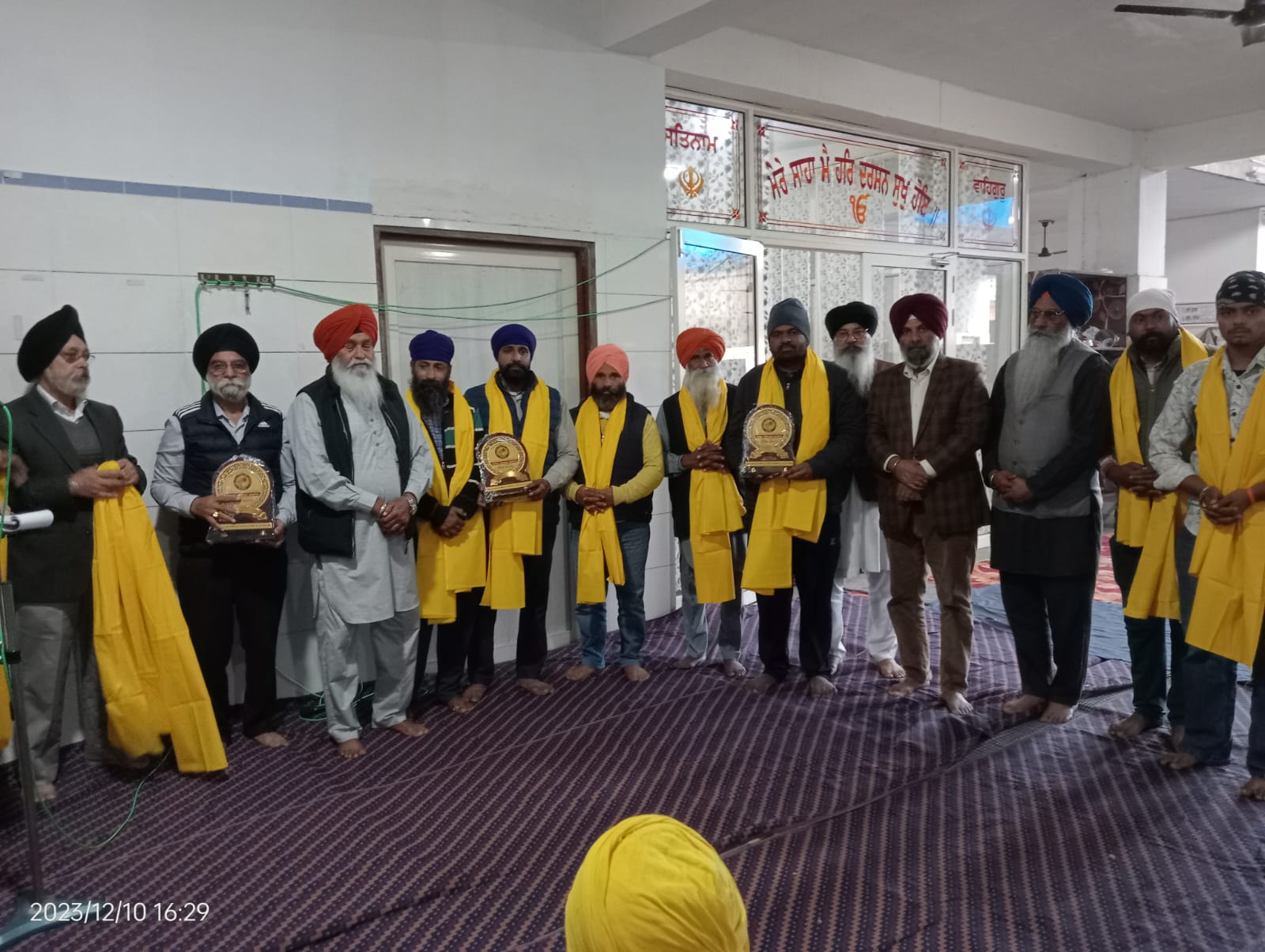 ਮਹਾਨ ਕੀਰਤਨ ਦਰਬਾਰ ਦੀ ਸਫਲਤਾਪੂਰਵਕ ਸੰਪੂਰਨਤਾ ਤੇ ਕਰਵਾਇਆ ਗਿਆ ਸ਼ੁਕਰਾਨਾ ਸਮਾਗਮ